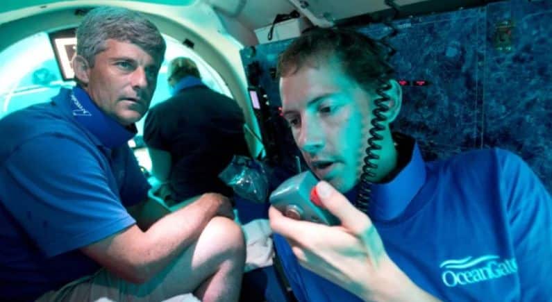 Une manette Xbox dans le sous-marin du Titanic