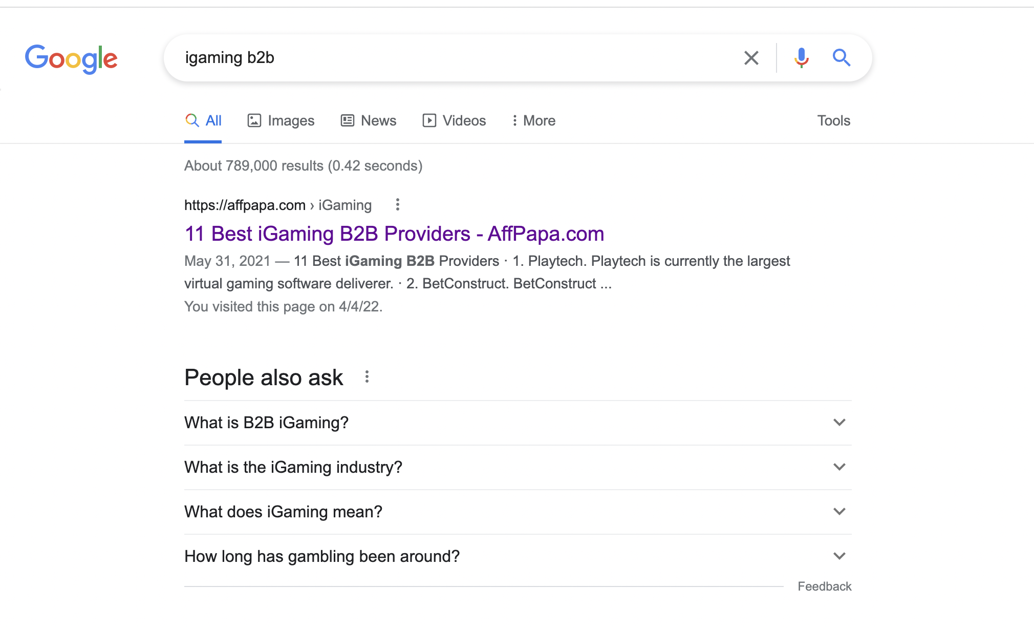 AffPapa_iGaming B2B Providers