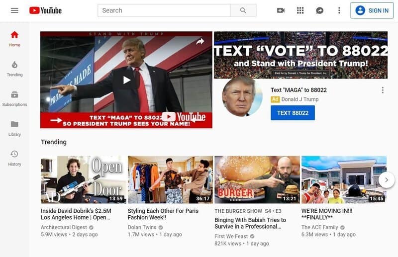 Gambling, politics and alcohol banned from YouTube Masthead this week