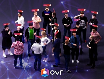 OVR LIVE让您通过自己的人像拥有双重社交生活