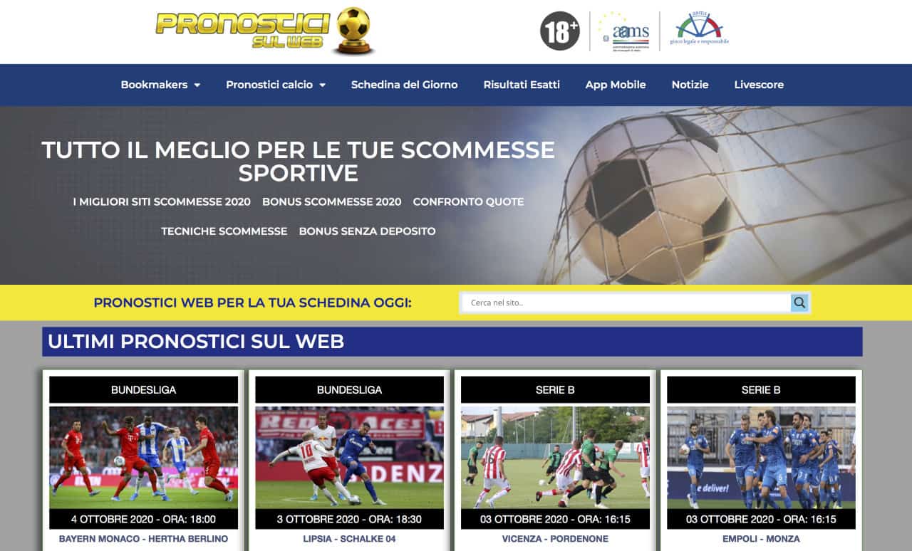 Pronostici sul web