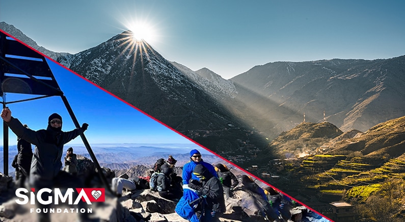 Les randonneurs de la Fondation SiGMA atteignent le sommet du Mont Toubkal