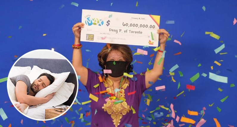 Woman wins $60m lottery using numbers from her husband's dream