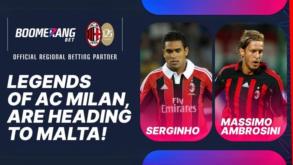 พบกับตำนานทีม AC Milan อย่าง Massimo Ambrosini และ Serginho กับ Boomerang ในงาน SiGMA ยุโรป 2024 ที่ประเทศมอลตา