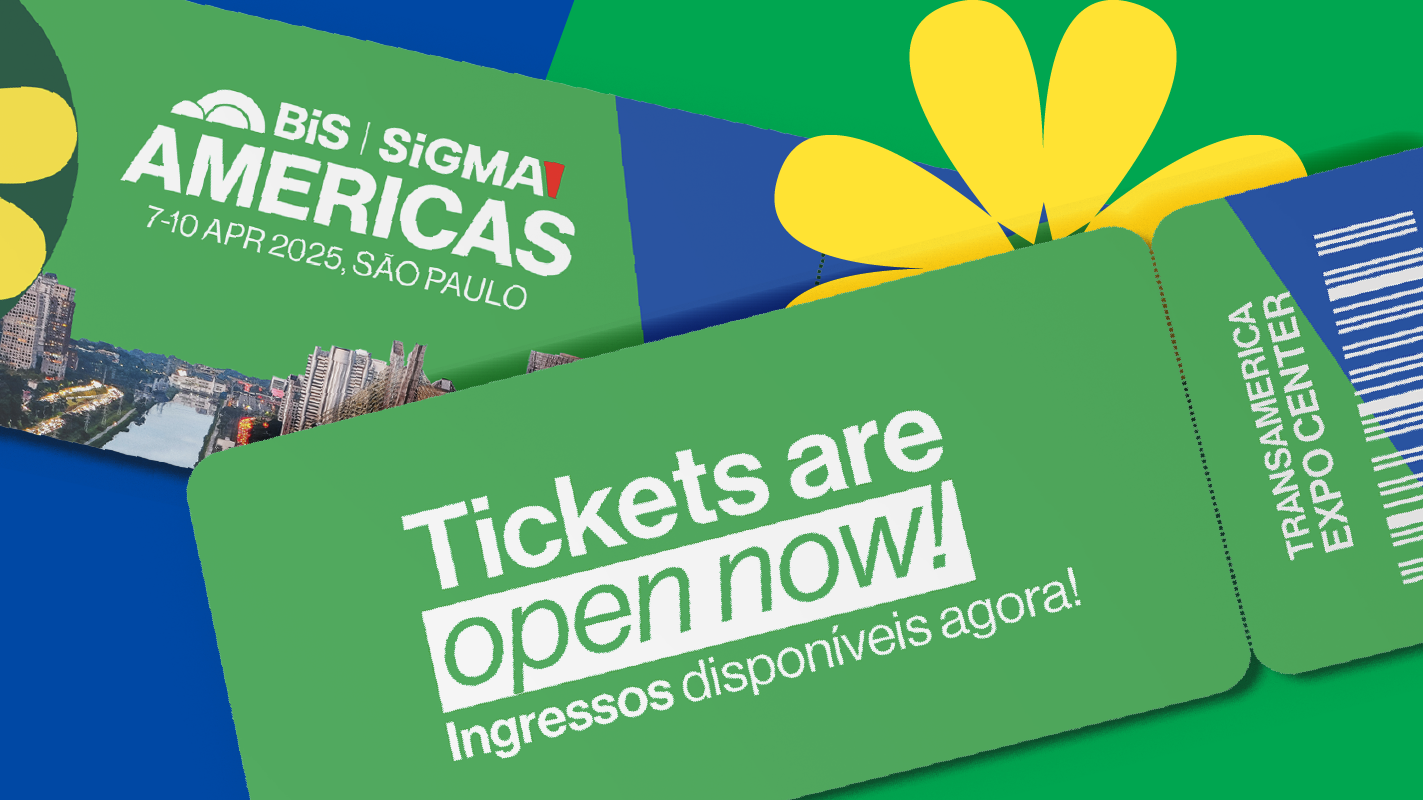 Ingressos à venda para a conferência BIS SiGMA Américas em abril