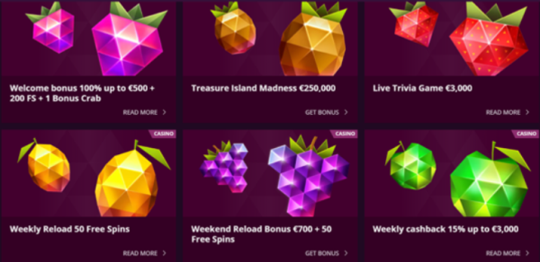 MalinaCasino Challenges