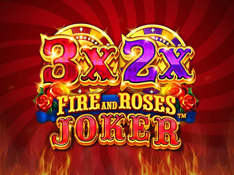 3x 2x Fire and Roses Joker game logo