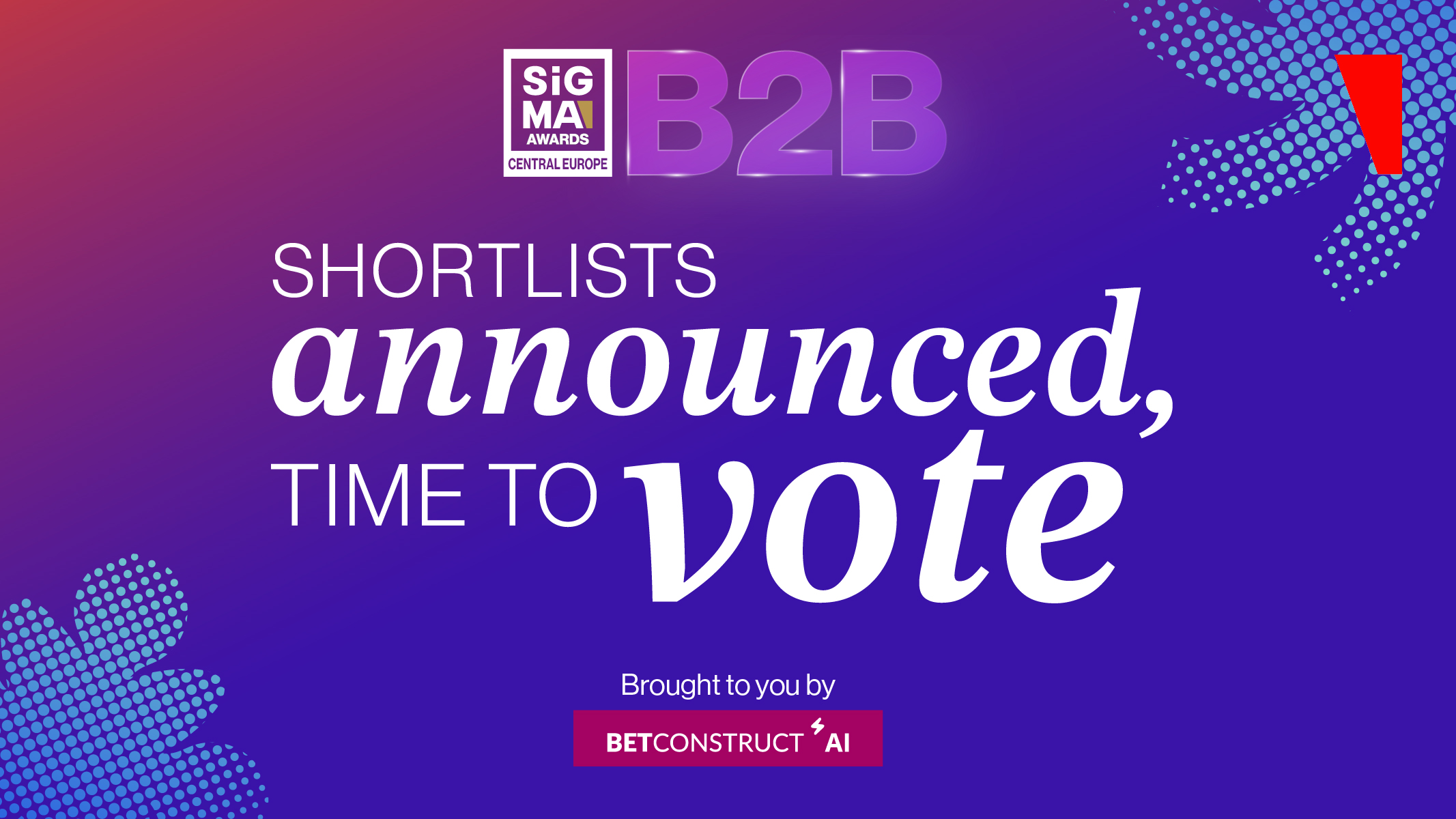 Shortlist ufficiale dei SiGMA Central Europe 2025 B2B Awards