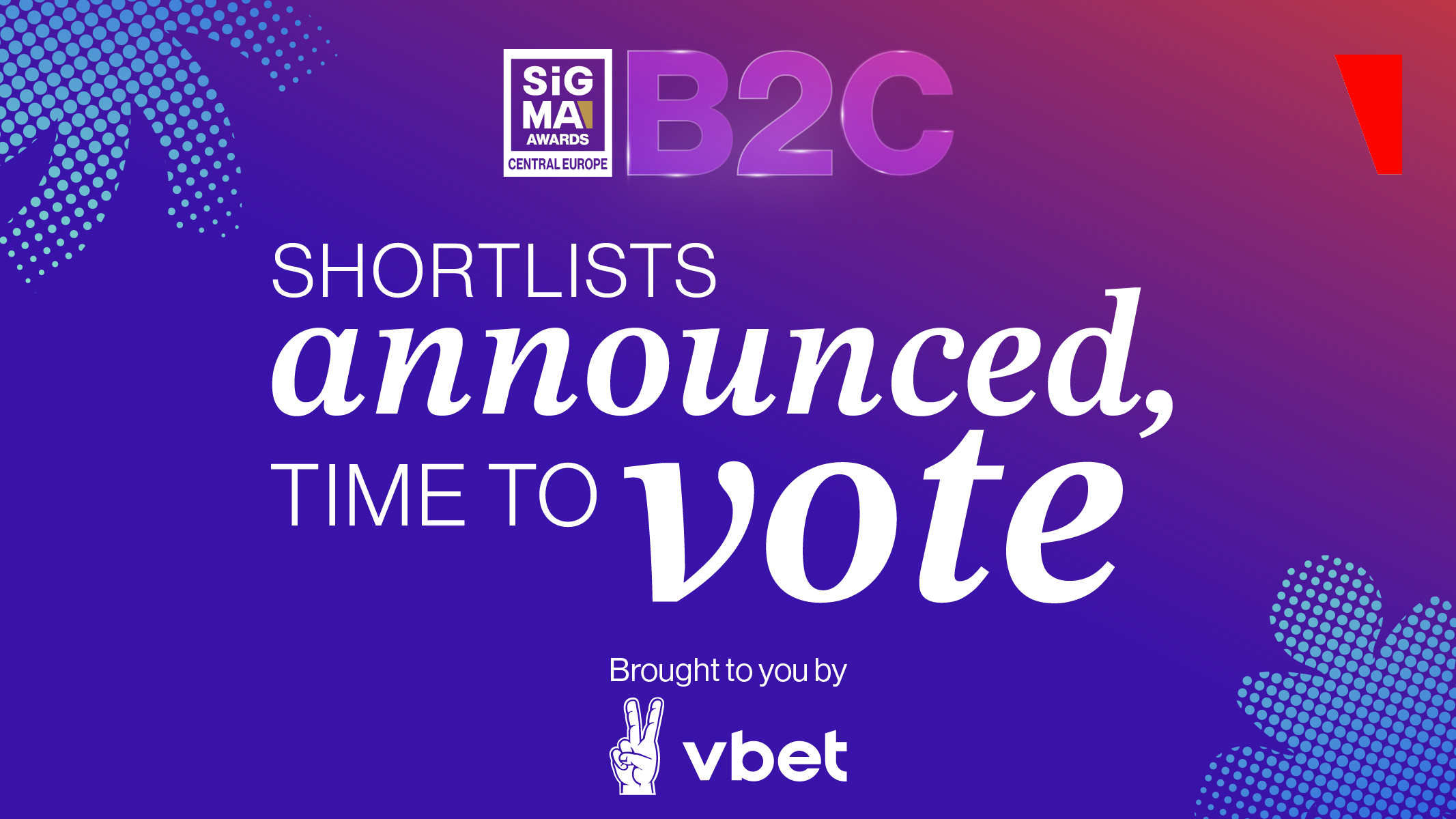 SiGMA presenta ufficialmente la lista dei candidati per i B2C Awards Central Europe 2025