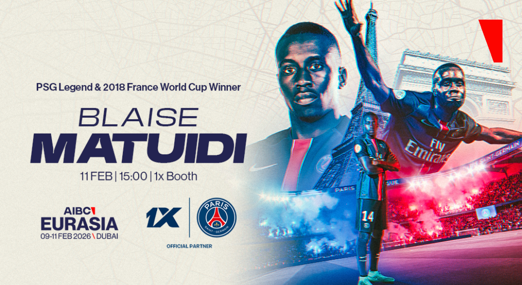 La leyenda del PSG Blaise Matuidi estará en el estand de 1x en el AIBC Eurasia 2026