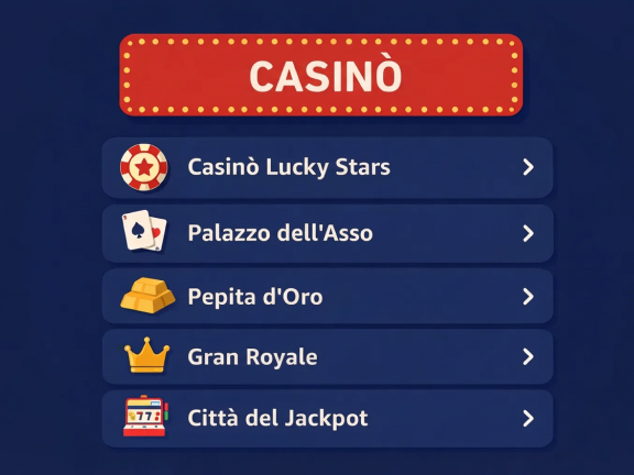 Scegli un casinò