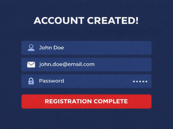 Create a Username and Password 