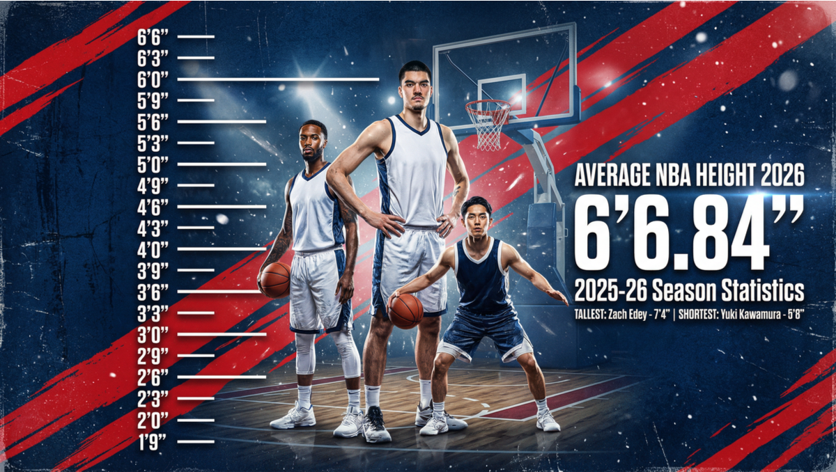 NBA Average Height by Season: 2025–26 Breakdown