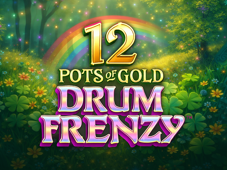 12 Pots Of Gold Drum Frenzy Logo