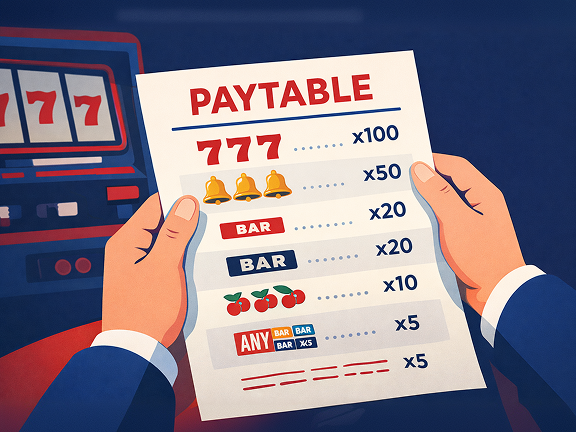 Foremost Clue: Paytable 