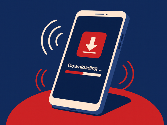 Find the App Download Button